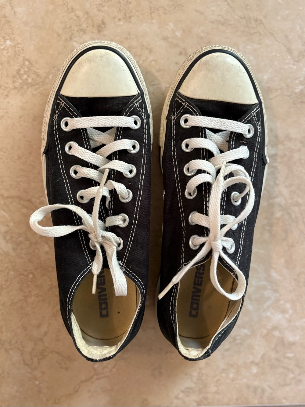 Converse Black Low Tops